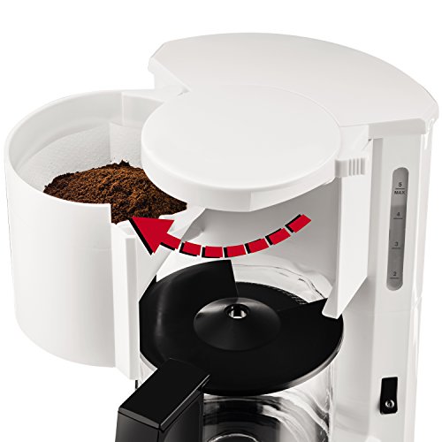 Krups F1830110 Kaffeemaschine Aroma 6 Tassen weiß/schwarz 24,6 x 19,40 x 27,8 cm - 3