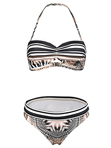 Preisvergleich Produktbild Alba Moda Damen Bandeau-Bikini Bikini in Bandeauform Schnell trocknend
