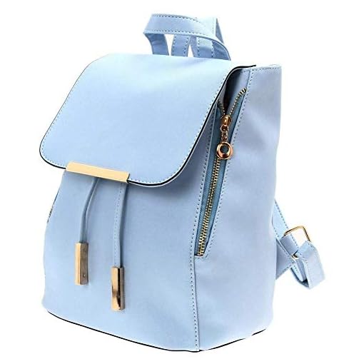 Bizanne Fashion Medium Size Girl'S Canvas Attractive College Standard Backpack (Blue) - Image 5