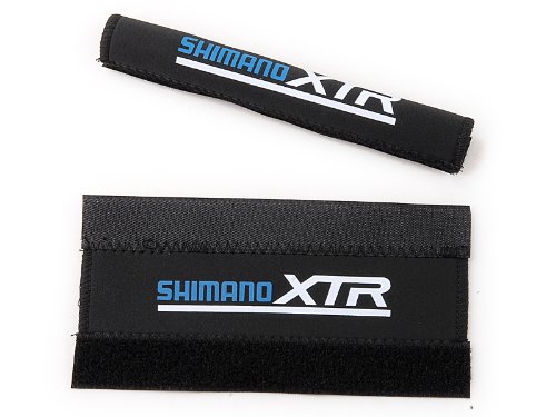 tinxi® 2x Fahrrad Ketten Strebenschutz Rahmenschutz Kettenstrebenschutz Neopren Schwarz