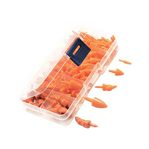 Vektenxi 160 Teile/los 3x16mm / 8x16mm / 10x28mm / 8x20mm / 8x33mm Kunststoff Schneemann Spielzeug Nase Keine Waschmaschine Für DIY Handwerk Erkenntnisse in Box Hohe Qualität