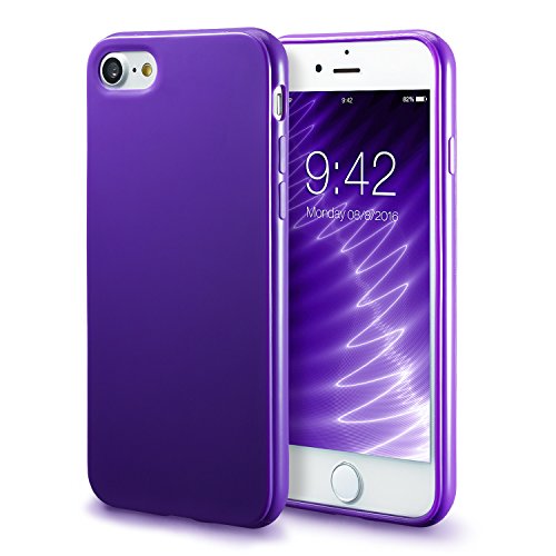 Funda para Apple iphone 8 iPhone 7 con cubierta de silicona a prueba de golpes extremamente delgada parachoques flexible y suave de Gloss Gel manguera para Apple iphone 8 iPhone 7 de parachoques de TPU de color p rpura oscura reviews Funda para Apple iphone 8 iPhone 7 con cubierta de silicona a prueba de golpes extremamente delgada parachoques flexible y suave de Gloss Gel manguera para Apple iphone 8 iPhone 7 de parachoques de TPU de color p rpura oscura