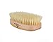 Kent Finest Men's Range Military Style Rectangular Satin and Beech Wood  Natural Bristle Brush White