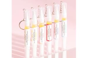 THE CUTICLE LAB 2ml Cuticle Oil pen on a KEYRING - singular (ONE) 2ml pen in Snow Angel fragrance. Strengthening, Nourishing, Hydrating. 60+ scents available. Ideal for handbag, car, beauty on the go... Handmade UK.
