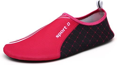 Swimming shoes Elastic Cloth + Rubber Breathable Men And Women Outdoor Beach Shoes Diving Snorkeling Shoes Soft Bottom Treadmill Shoes Lovers Gymnastic Yoga Shoes (Color : 1, Size : 39-40)