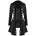 Produktbild Mantel Sannysis Steampunk Punk Jacke Steampunk Gothic Langarm Jacke Retro Mittellang Mantel Kostüm Cosplay Uniform für Damen