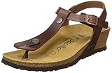 Decksohle: Leder Papillio by Birkenstock Damen Ashley Riemchensandalen, Braun Cognac, 39 EU