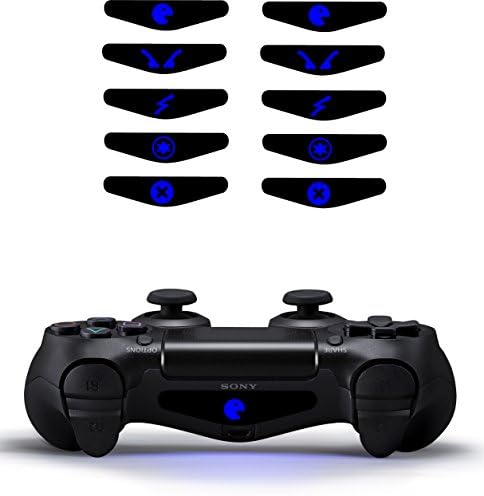 Playstation 4 Light Bar Decal / Sticker PS4 Dualshock Controller set of ten symbols set2 themed