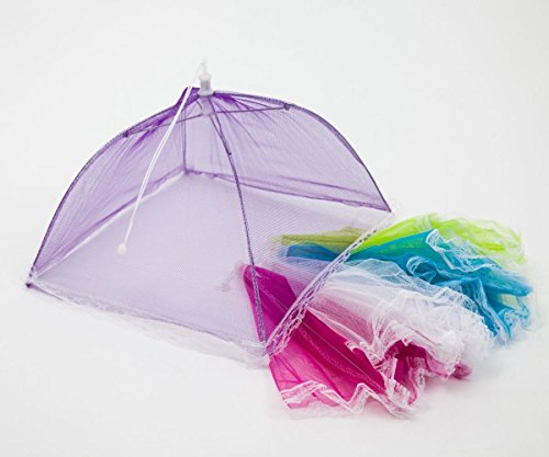 esto24® 2er Set Fliegenhauben 30x30 cm Schutz vor Insekten Speisehaube