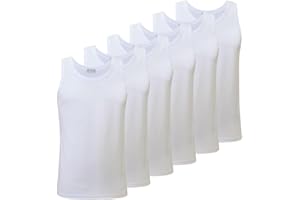 Liabel T-Shirt Uomo, Canotta Uomo 100% Cotone, Pacco da 3 e 6 pz