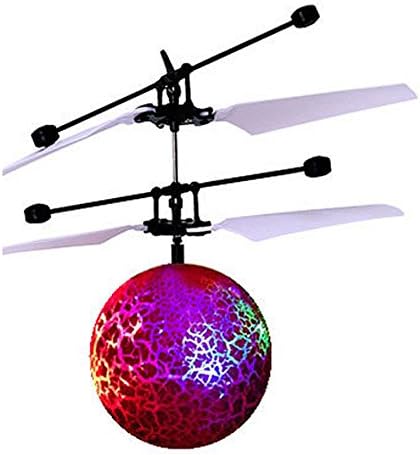Ishowstore Flying Balls Colorful Flyings Toy Built-in Shinning LED Lighting Infrared Induction Helicopter Ball (Crack ball)