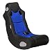 Produktbild WOHNLING ® Soundchair BOOSTER in Schwarz Blau | Musiksessel mit eingebauten Lautsprechern | Multimediasessel für Gamer | Musiksessel 2.1 Soundsystem - Subwoofer | Music Gaming Rocker Racing Chair