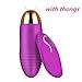 Price comparison product image Female Clit Vibrating Underwear Vagina Massager Wireless Remote Vibrating Egg Rechargeable Sex Toy Clitoris Vibrator for Women,Purple Egg 3 Panties
