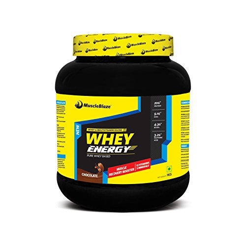 MuscleBlaze Whey Energy, 1 kg / 2.2 lb Chocolate RS.1559 (35.00% Off) - Amazon