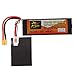 Price comparison product image fggfgjg ZOP Power 11.1V 5000mAh 30C 3S 1P Lipo Battery XT60 Plug for RC Drone Car(dark-gray)