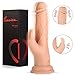 Produktbild Louviva Realistische Dildo Vibratoren, Silikon Rabbit G-Punkt Vibrator mit Klitoris Stimulation, 8 Modi, USB wiederaufladbar, Wasserdicht