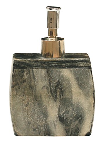 WINTER Angebot des Tages – Muttertags Geschenke – Schwarz Seifenspender / Lotionspender / Gel Spender / Shampoo Spender aus Marmorstein – 16,3 cm – Flüssigseifenspender – küche Spülbecken / Bad Accessoires - 3