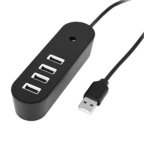 Schwarze 4-port 1 TB USB 2.0 Hub Splitter High Speed 1 M Kabel