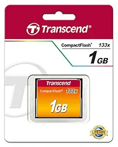 Transcend Compact Flash 1GB Standard 133x Memory Card (TS1GCF133)