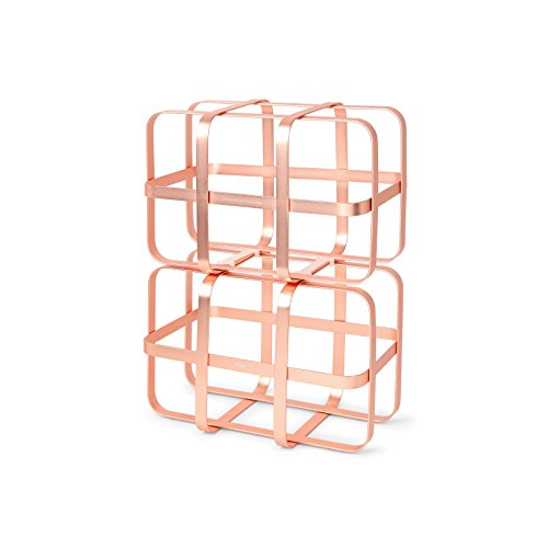 Umbra 1005263-880 Pulse Wine Rack, Weinregal aus Metall, Kupfer - 5