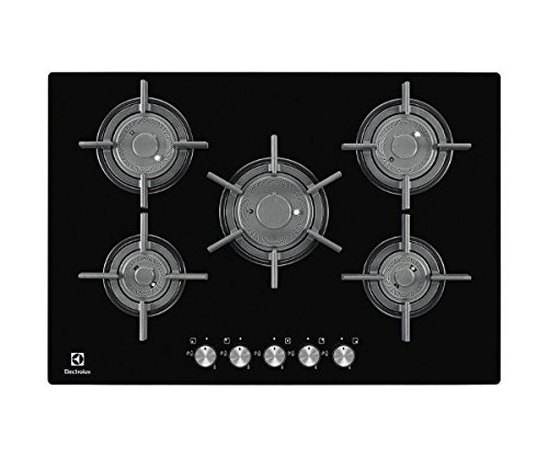 Electrolux Rex – Hob Gas PVF 750 UON Crystal Finish Black 75 cm