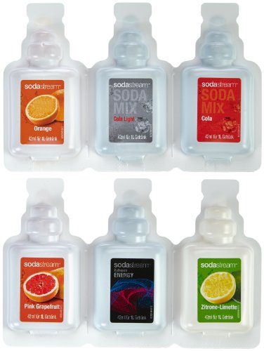 SodaStream Wassersprudler Cool Megapack (mit 1 x CO2-Zylinder 60L, 2 x 1L PET-Flaschen und 2 x 0,5L PET-Flaschen, 6 x 42ml Sirup-Pack), grün - 5