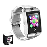 Smart Watches Bluetooth Smartwatch mit Kamera SIM TF Kartenschlitz Touchscreen Armbanduhr für Android Samsung für Männer und Frauen