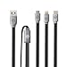 Produktbild Lightning Ladekabel, Hizek Multi Ladekabel 3 in 1 USB Kabel 8 Pin Lightning Micro USB Kabel USB Typ C Kabel für Smartphone iPhone und Android
