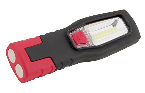 Preisvergleich Produktbild Velamp IS407 COB LED Arbeitsleuchte 3 W,Halterung + Magnet + Haken, Schwarz