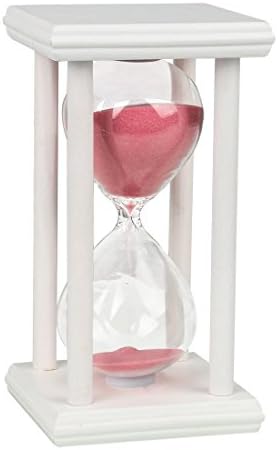 VADOOLL 30 minutes hourglass wooden frame decoration time management set black frame sand timer sand