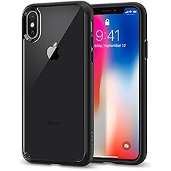 Spigen Ultra Hybrid 057CS22129 Case Cover for Apple iPhone X- Matte Black