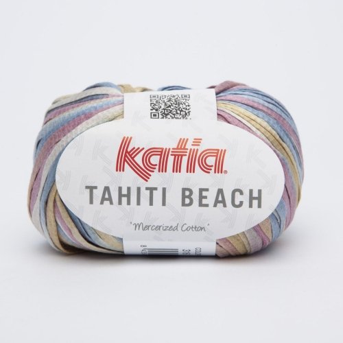 Katia Tahiti Beach - Farbe: Perla/Jeans/Beige/Rosa Palo (316) - 50 g / ca. 85 m Wolle