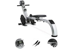 CAPITAL SPORTS Stringmaster - Vogatore, Vogatore Pieghevole per Casa, Richiudibile, Salvaspazio, Carico Max. 100 kg, Robusta Struttura Metallica, Display