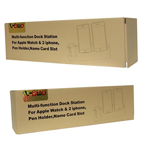 Apple Watch Ständer, WOWO Bambus Holz Ladestation iWatch Halterung Handyhalter Dockingstation Cradle Halter für Apple Watch 38mm 42mm Sport Edition und iPhone7 7 plus SE 6s 6s plus 6 6 Plus 5S - 8