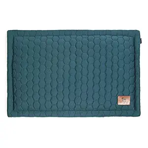 Heads Up For Tails Quilted Dog Mat - Dark Green - M