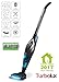 Produktbild 2in1 Staubsauger + Handstaubsauger mit Lithium-Ion Akku 22,2 V und rotierender Bodenbürste >45 Minuten Laufzeit, Beutellos, LED an der Bodenbürste, Hepa Filter, Turbobürste, Stiel-Akkusauger