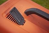 Black+Decker Edge-Max Elektro-Rasenmäher (1200W, 32 cm Schnittbreite, E-Drive Technologie, 35l Grasfangbehälte) EMAX32S, schwarz orange - 6