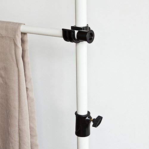 SoBuy® Teleskop Garderoben System mit 2 Stangen, Kleideraufbewahrungssystem, Regalsystem, FRG109 - 6