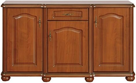 NATALIA Cupboard Sideboard Dresser Cherry Body 3-door 1-drawer