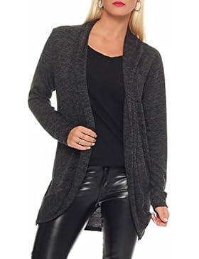 malito langer Cardigan Überwurf Strickjacke 5021 Damen One Size