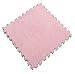 Produktbild QQBL Heft Teppich Matte Türmatte Eva Schaum 30/30/1Cm Quadrat Schlafzimmer Wohnzimmer Krabbeln Matte Tatami Puzzle Bodenmatte Plüsch 0,06 Kg,Pink