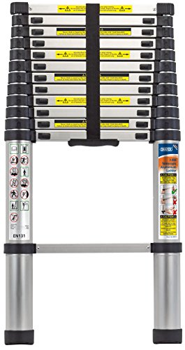 Preisvergleich Produktbild DRAPER 80974 3,8 m Teleskopleiter aus Aluminium