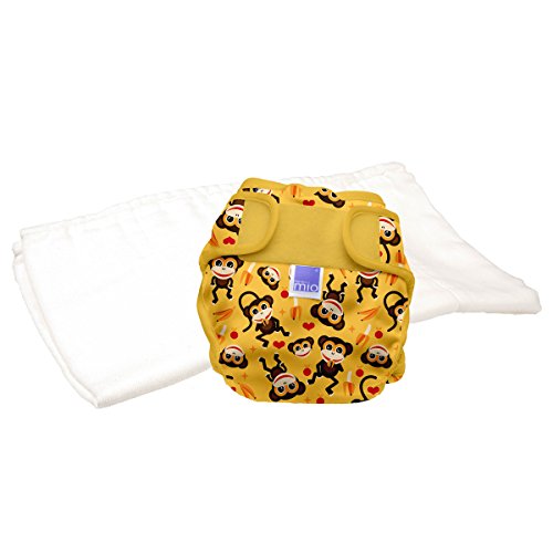 Bambino Mio Miosoft  Reusable Nappy Trial Pack (Size 1, Cheeky Monkey, 2-Piece)