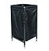 Urbanity Torino portable mobile rolling salon spar towel basket laundry cart