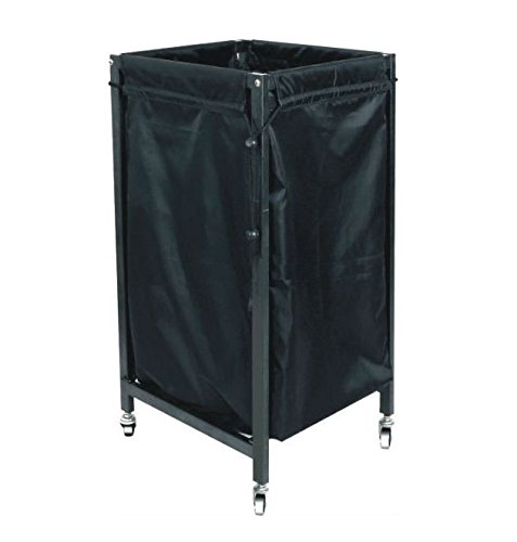 Urbanity Torino portable mobile rolling salon spar towel basket laundry cart