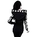 Produktbild FRAUIT Damen Mond Print Bluse Kapuze Strickjacke Gothic Punk Langarm Hoodies Plus Größe Sweatshirt Frühling Freizeit Party Reisen Langarmhemd Mode Elegant Wunderschön Streetwear (XXXXXL, Schwarz1)