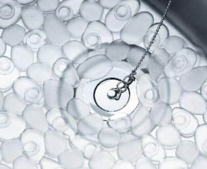 MySmartBuyPebble Stone Rubber Silicone Kitchen Sink Basin Mat Protects Glassware PVC Soft Grey Opaque 40x30cm