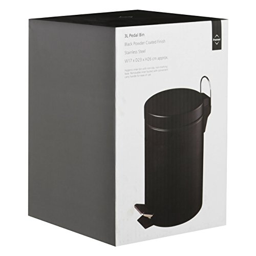 Premier Housewares Treteimer, 3 l, mattschwarz - 2