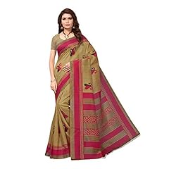 Indira Designer Cotton Saree with Blouse Piece (FISH-PINK_Pink_Free Size)