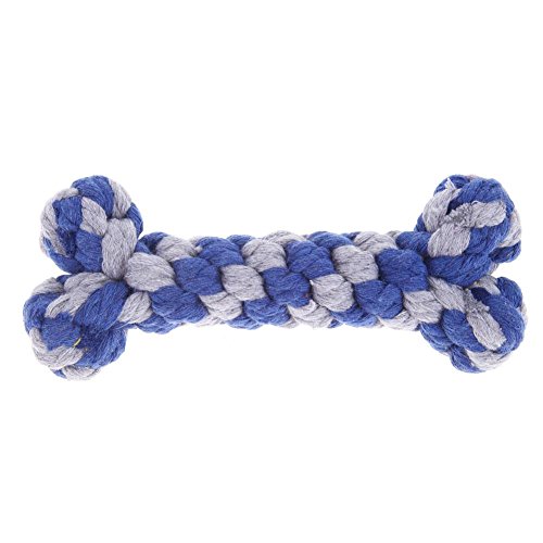 Broadroot gioco per cani con nodi tondi a forma di osso, da masticare, adatto per la pulizia dei molari e per giocare